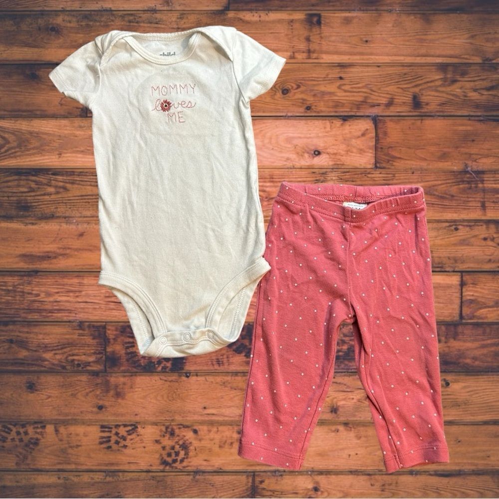 5 for $25🔥6-9 Months Baby Girls Child of‎ Mine by Carter's Matching Set